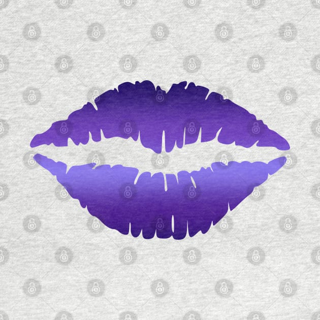 Purple Gradient Lips by CraftyCatz